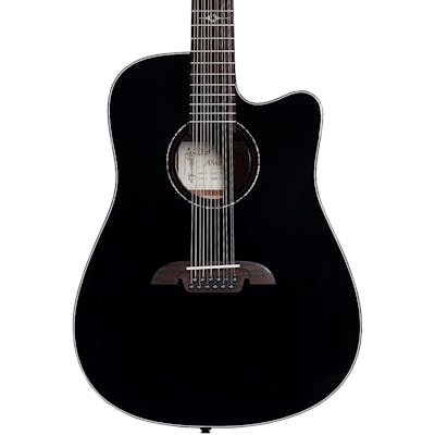 Alvarez AD6012CEBK Artist Series Dreadnought 12-String Electro Acoustic Guitar in Gloss Black